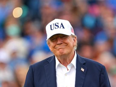 Source-feed image associated with Trump downplays the need to check AI development and says he doesn't want to cede edge to China