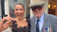 Image from linked report: The Gentlemen star Ray Winstone charms locals in Welsh market town