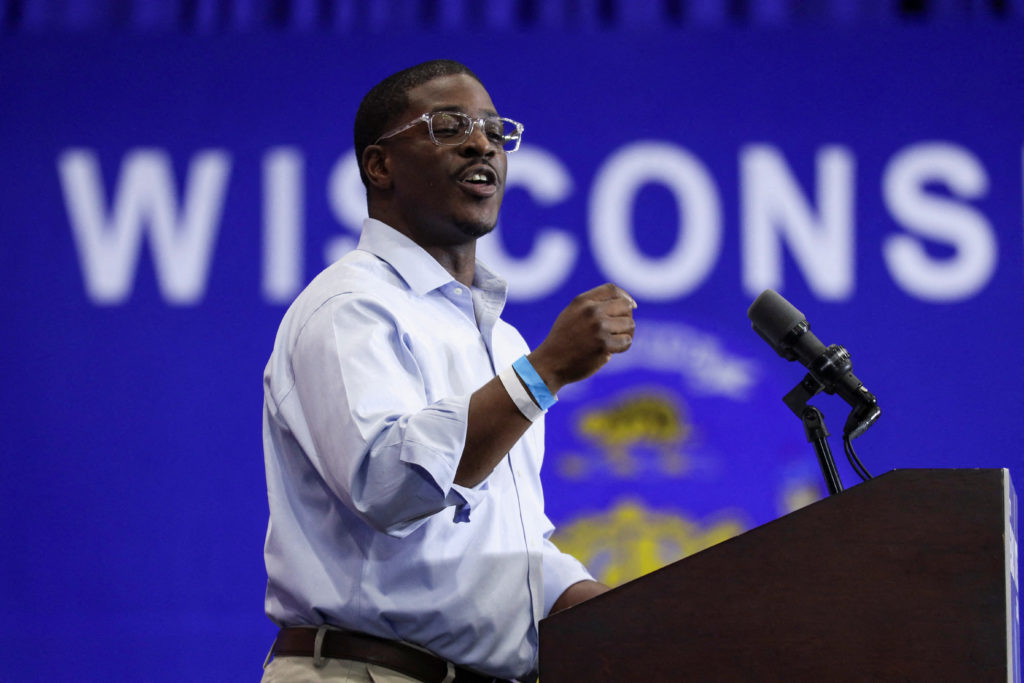 Source-feed image associated with David Crowley reenters battleground Wisconsin's Democratic governor primary with Gov. Evers' backing