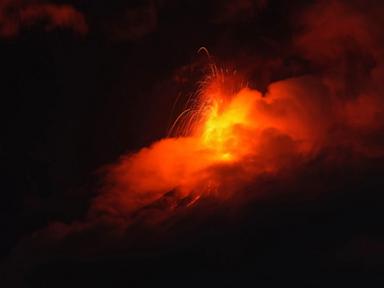 Source-feed image associated with Guatemala evacuates villages due to an eruption of the Fuego volcano