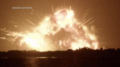 Source-feed image associated with Exploding rocket casts doubts over Nasa's Moon plans