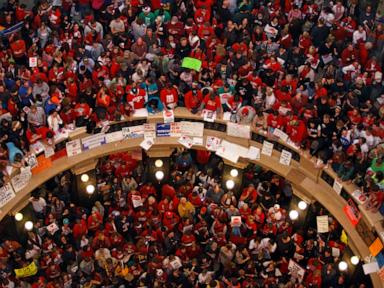 Source-feed image associated with Wisconsin's appeals court overturns ruling that had restored collective bargaining power