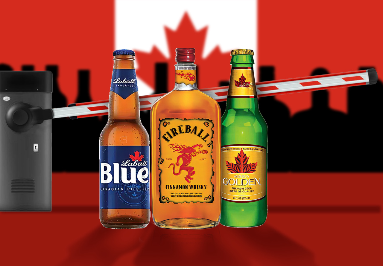 Image from linked report: Trump’s ban on Canadian alcohol starts Tuesday, but these well-known brands will avoid it