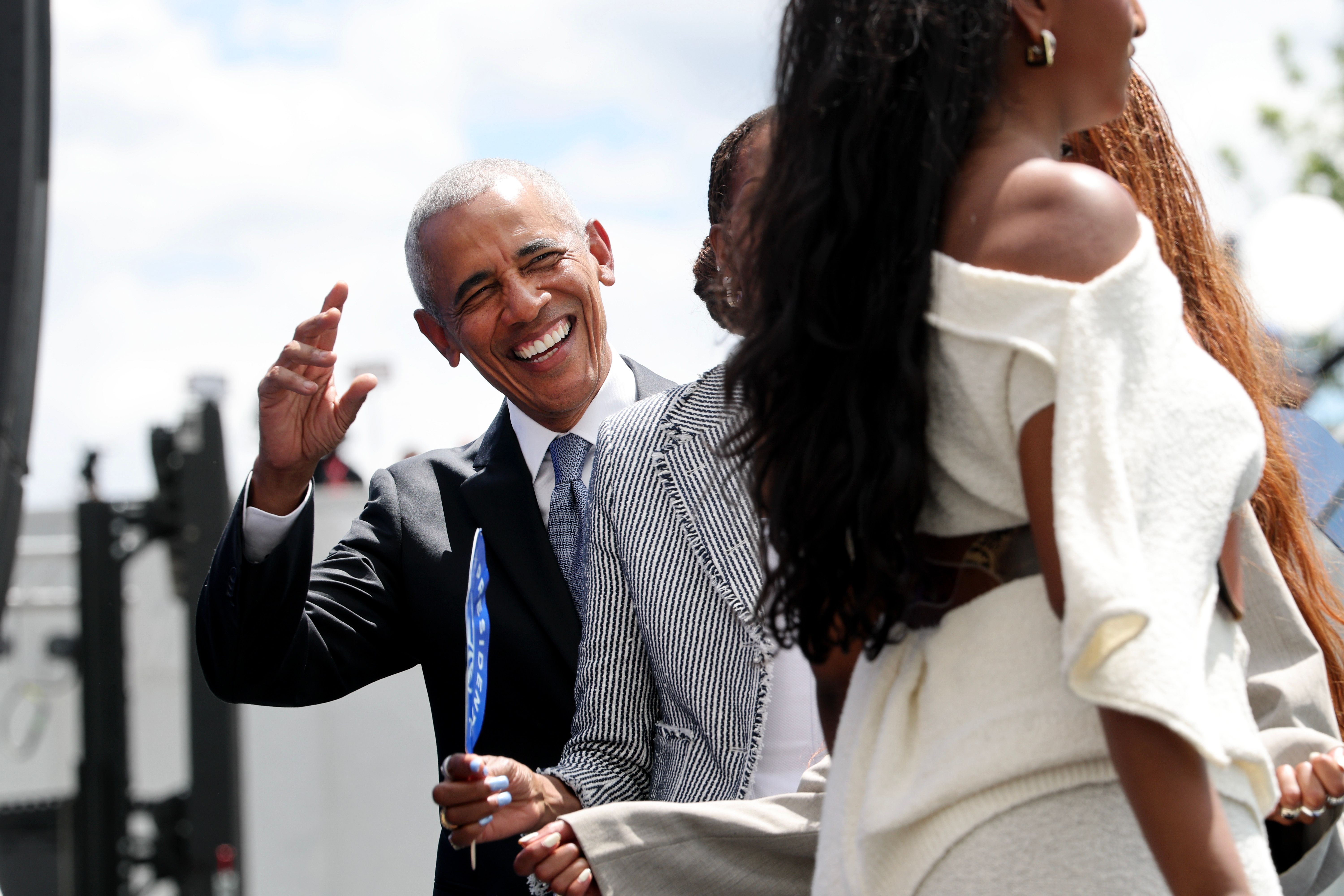Source-feed image associated with Christina Aguilera! Marc Anthony! Tom Hanks! Oprah! The Biggest Stars at the Opening of the Obama Presidential Center