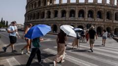 Source-feed image associated with August was joint hottest month on record, says European climate agency