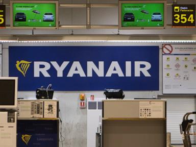 Source-feed image associated with Investigators lead probe into Ryanair flight where man was partly sucked out window