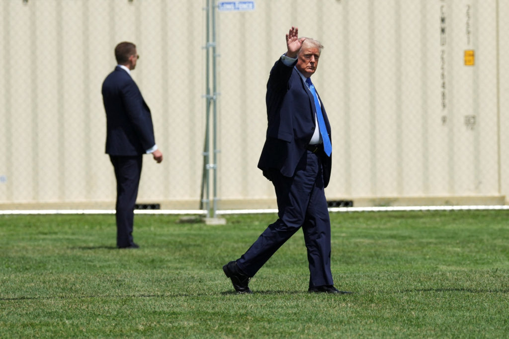 Source-feed image associated with 'I'm very good at grass.' Why Trump goes into the weeds on one of his favorite topics