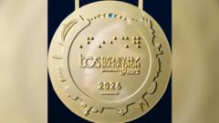 Source-feed image associated with Sydney Marathon medal mistakenly depicts Munich stadium