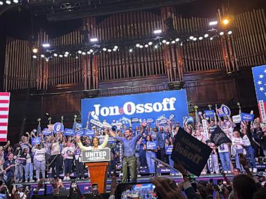 Source-feed image associated with Jon Ossoff and Keisha Lance Bottoms show off head start in Georgia as Republicans battle in runoff