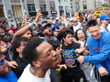 Source-feed image associated with A dream day for New York fans with Knicks on the road to clinch and Brazil vs. Morocco in World Cup