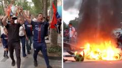 Source-feed image associated with Between celebration and confrontation: Paris after PSG victory