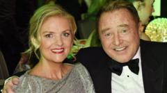 Image from linked report: Michael Flatley says 'heart is broken' after death of wife, Niamh O'Brien