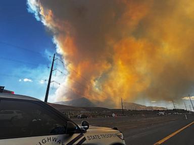 Source-feed image associated with Fast-growing Hawk Fire explodes to 10,000 acres, spurs evacuations outside Reno