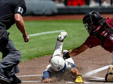 Source-feed image associated with WATCH: College World Series title to be decided in winner-take-all Game 3
