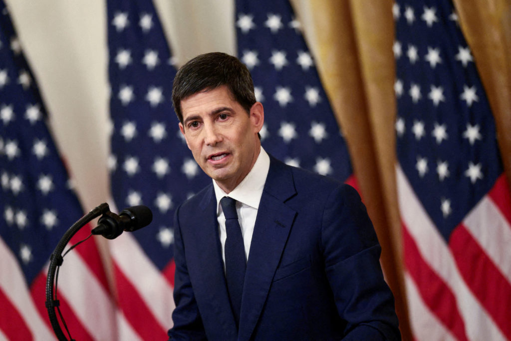 Source-feed image associated with WATCH LIVE: New Fed chair Kevin Warsh holds first news conference after interest rate decision