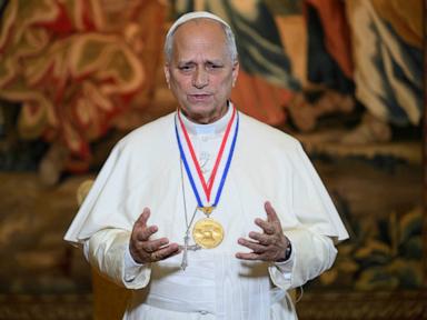 Source-feed image associated with Pope Leo XIV calls for 'unity' as he accepts Liberty Medal in Philadelphia ceremony