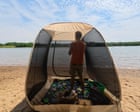 Source-feed image associated with Buzz off: this pop-up screen shelter provides a safe retreat from bugs and mosquitoes
