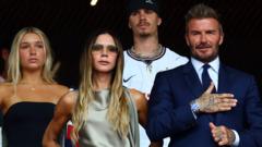 Source-feed image associated with 16 World Cup viral moments - from Posh Spice's nonchalance to Haaland's bromance