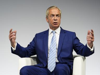 Source-feed image associated with Reform UK leader Nigel Farage faces questions over donations from convicted fraudster