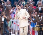 Source-feed image associated with Bad Bunny review – dynamic Latin superstar hosts thrilling party