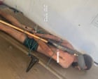 Source-feed image associated with Photo of bound Palestinian detainee corroborates Israeli torture reports, say rights groups