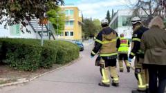 Source-feed image associated with Two teenagers seriously injured after sword attack at Swedish school