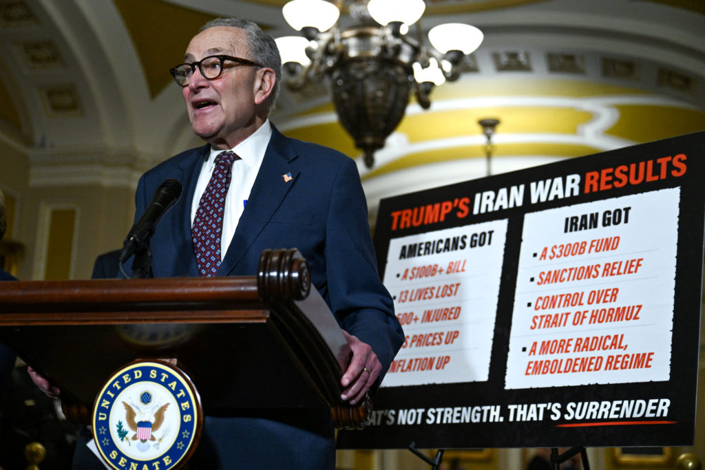Source-feed image associated with WATCH: Senate Democrats block $1 trillion annual defense bill in protest over Iran war