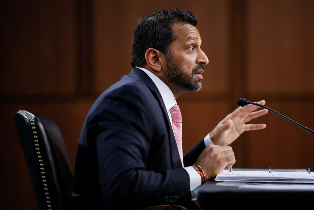Source-feed image associated with WATCH: Blumenthal grills FBI Director Kash Patel on firing Iran specialists days before U.S. launched war