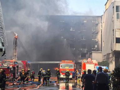 Source-feed image associated with Fire at a shoe factory kills 28 in one of China's deadliest blazes in recent years