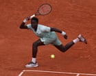 Source-feed image associated with French Open day seven: Kouame and Gauff in action, Parry stuns Anisimova – live