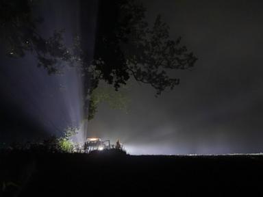 Source-feed image associated with NATO jets down drone in Lithuanian airspace