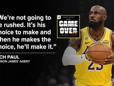 Source-feed image associated with WATCH: What team is LeBron James heading to next?