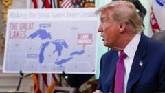 Source-feed image associated with Trump pushes Apple to change 'Lake Ontario' to 'Lake America' on its maps