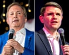 Image from linked report: Texas Democrat James Talarico faces grilling from voters at town hall in tight Senate race