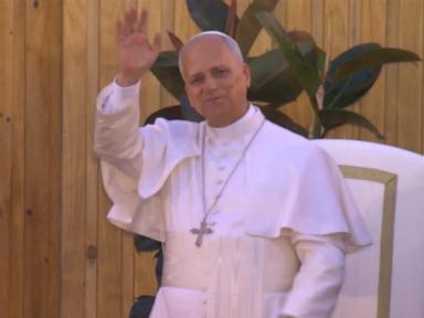 Source-feed image associated with WATCH: Pope Leo's historic visit to Spain