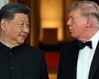 Image from linked report: Trump confirms future meetings with Xi Jinping in China and Florida as Chinese president departs DC – live