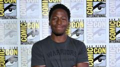 Source-feed image associated with Stars and fans celebrate 'new Black Panther' David Jonsson