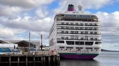 Source-feed image associated with Body recovered in search for man fallen overboard on cruise ship