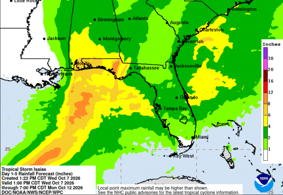 Image from linked report: Two Past Hurricanes, OIR Data Give Idea of What to Expect From Isaias in Florida
