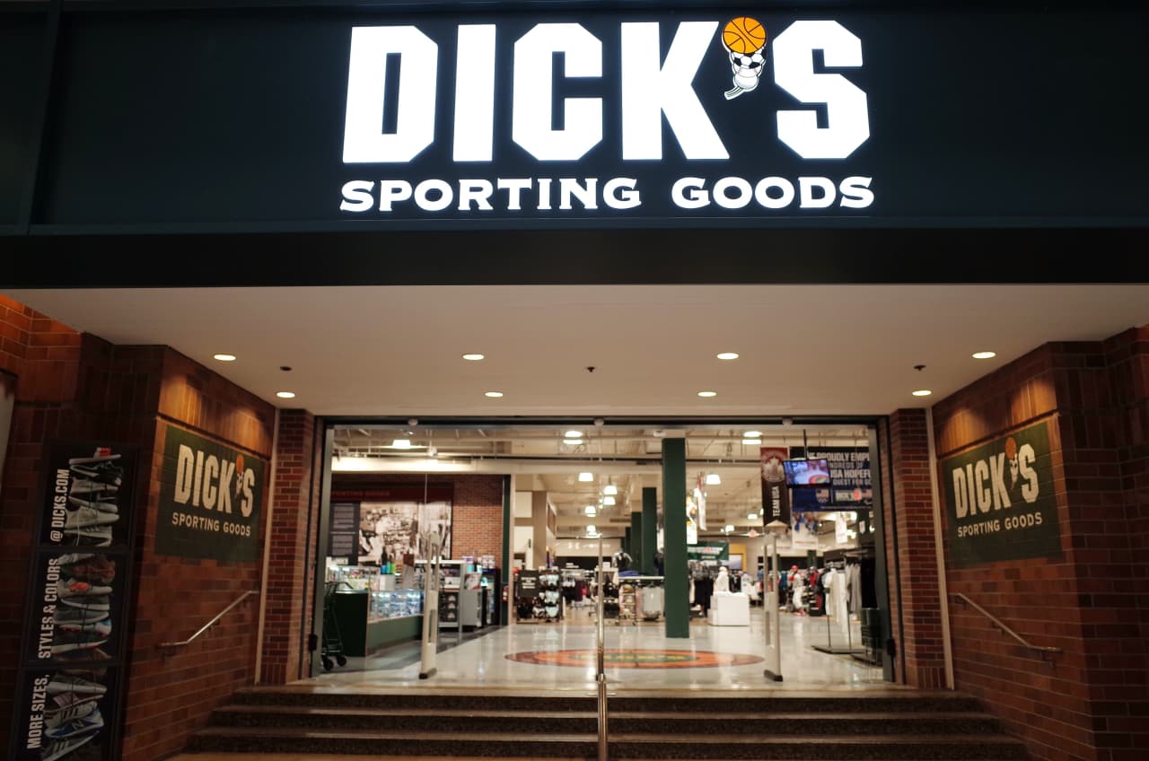 Source-feed image associated with Dick’s Sporting Goods’ epic drop hits other footwear giants, as shoppers sour on retro sneakers