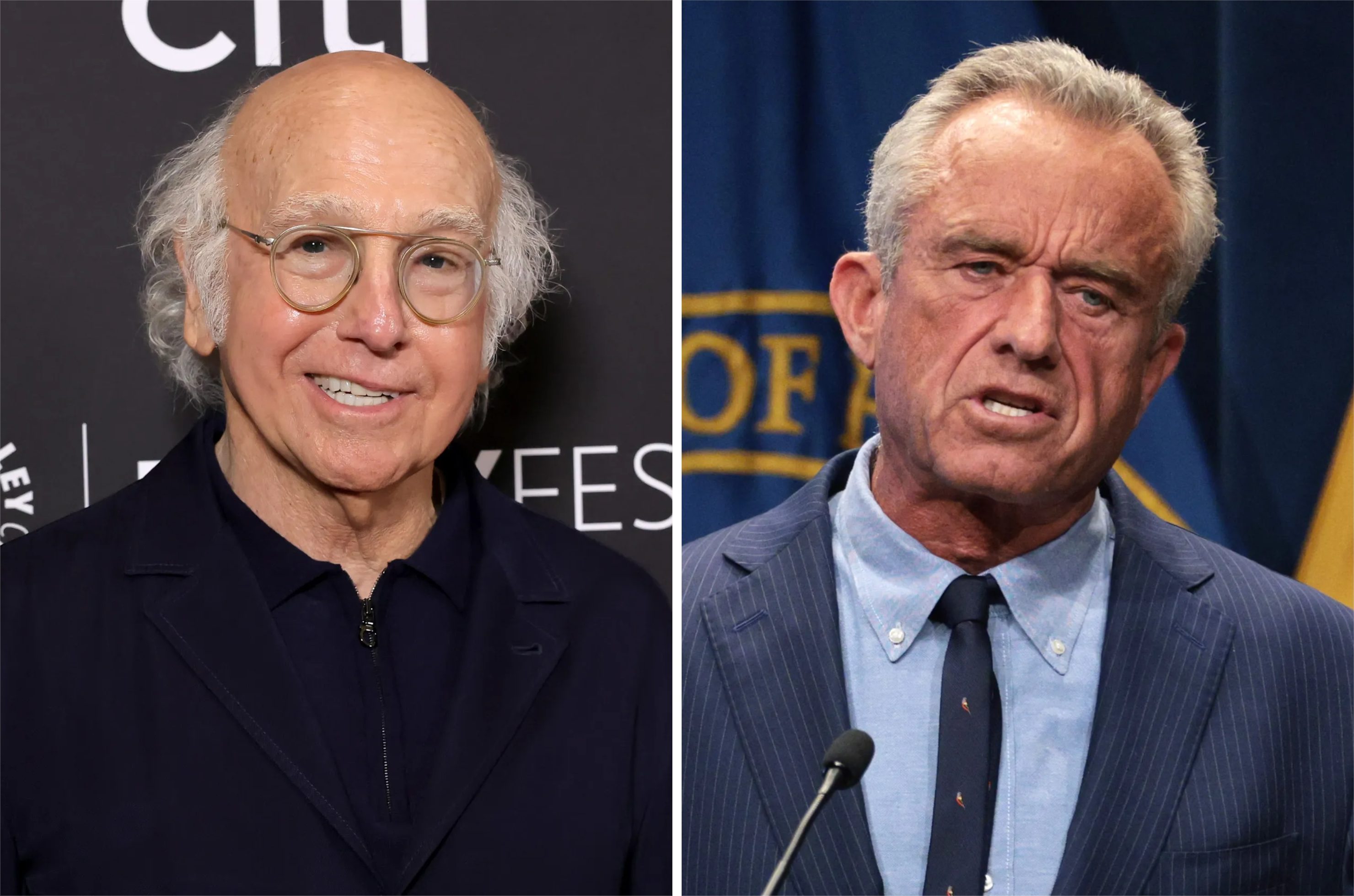 Source-feed image associated with Larry David Mocks RFK Jr. by Saying ‘Drop Dead, Bobby’ in New HBO Show, Which Reunites ‘Curb’ Cast Except for Cheryl Hines