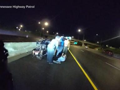 Source-feed image associated with WATCH: Motorcyclist gives thanks to his rescuers