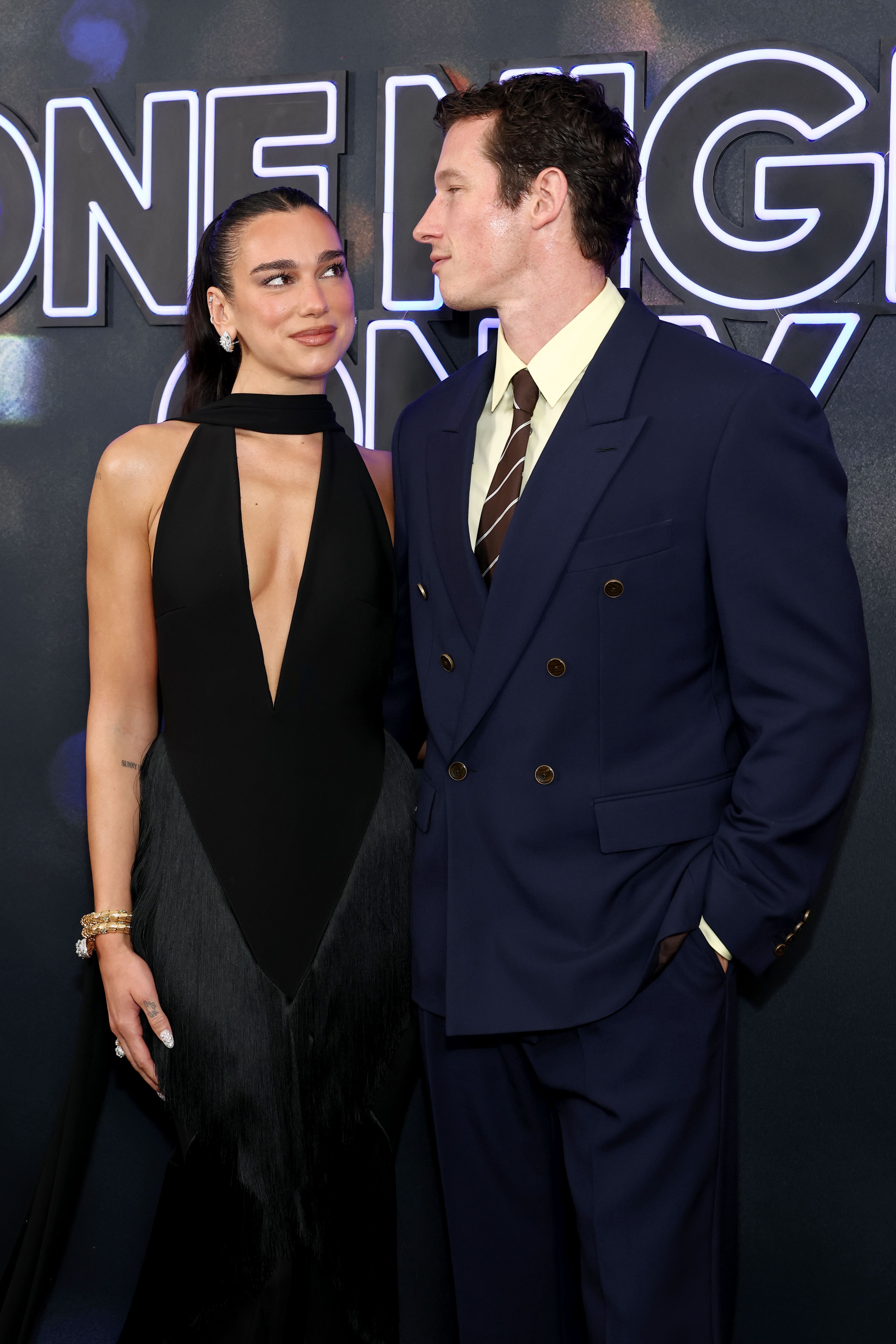 Source-feed image associated with Dua Lipa and Callum Turner Make Their Red-Carpet Debut as Husband and Wife
