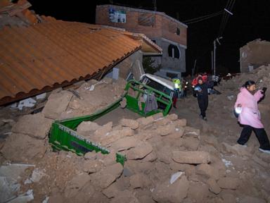 Source-feed image associated with 5.5 magnitude earthquake hits Peru's Andes region and kills at least 6 people