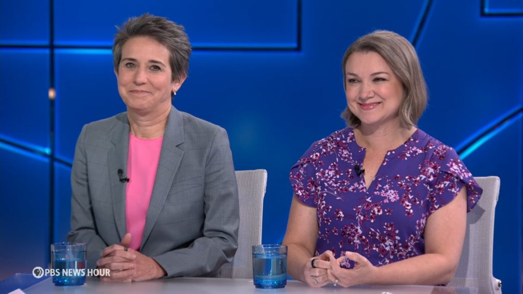 Source-feed image associated with Tamara Keith and Amy Walter on Democratic primary voters not playing it safe