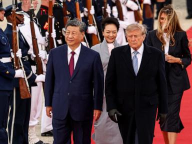 Image from linked report: Trump rolls out the red carpet for China's Xi
