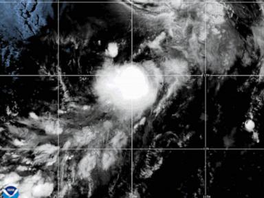 Source-feed image associated with Tropical Storm Julio forms in the Pacific and isn't threatening land