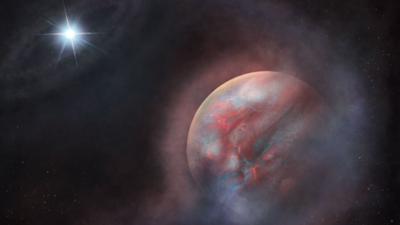 Image from linked report: A ‘phoenix’ planet was born from the ashes of its dead star