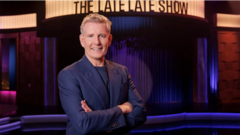 Source-feed image associated with Patrick Kielty to return as host of The Late Late Show