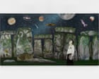 Image from linked report: Nicole Eisenman review – ICE-like goons clash with sublime stargazing as America’s magical magpie returns